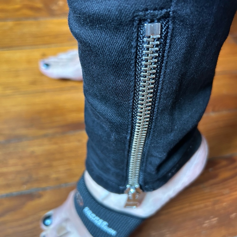 All Saints Black Dax Biker Jeans size 27 - Picture 10 of 13